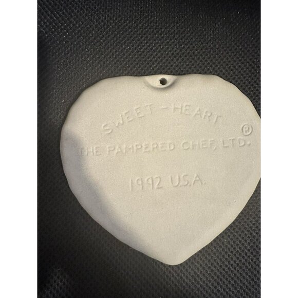 Vintage The Pampered Chef Cookie Mold 1992 SWEET-HEART Christmas Holiday Love - Picture 6 of 6